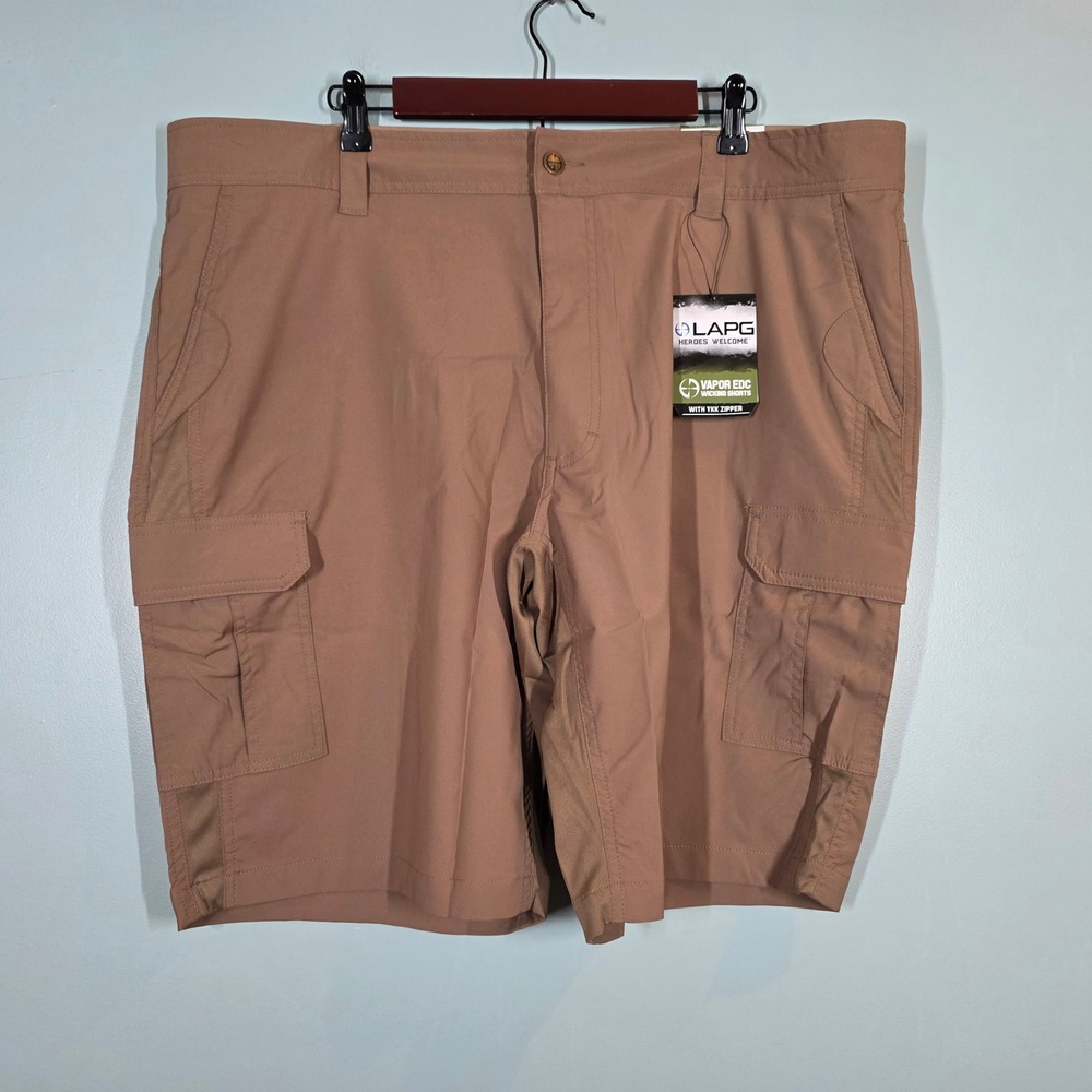LA Police Gear LAPG Vapor EDC Wicking Shorts Brown Mens 42 HS5007 Cargo Tactical